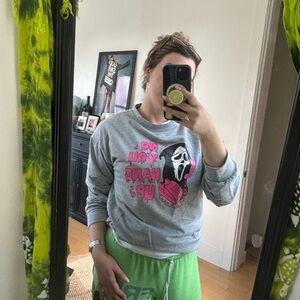 SCREAM No you hang up sweatshirt 100% cotton jacket